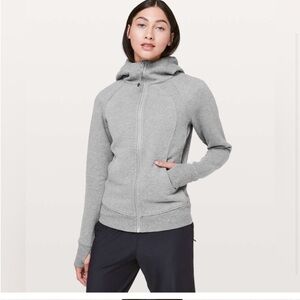 Gray Scuba Zip-Up Hoodie
